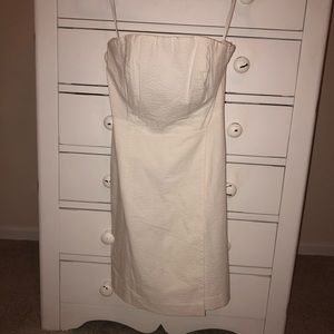 Vineyard Vines White Strapless Dress